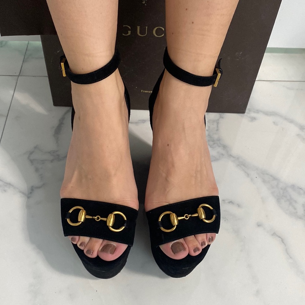 Gucci platform heels